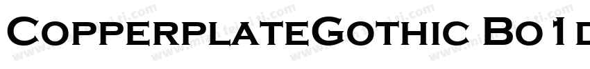 CopperplateGothic Bo1d字体转换